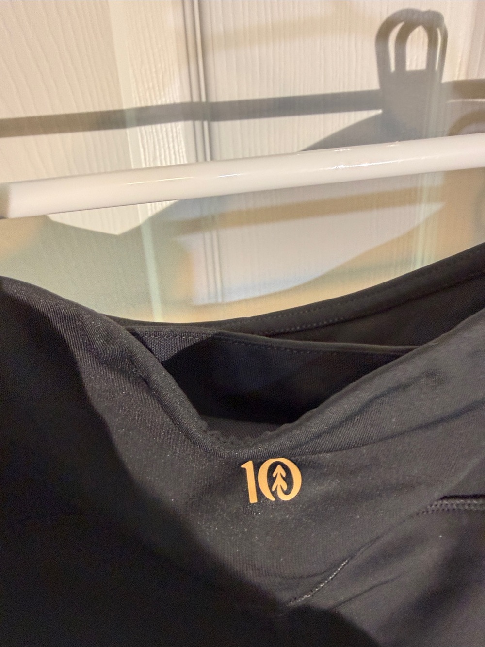 tentree Black High-Waist Active Leggings with Subtle Logo - Picture 12 of 13